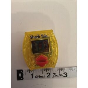 Shark Tale Yellow Handheld Electronic Game,   General Mills Toy 2004 Works‎ Test